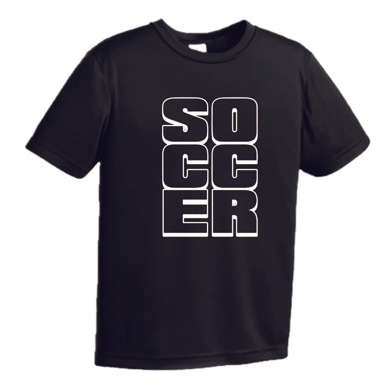 Soccer Stacked | Youth Short Sleeve Soccer T-Shirts | 100% Polyester
