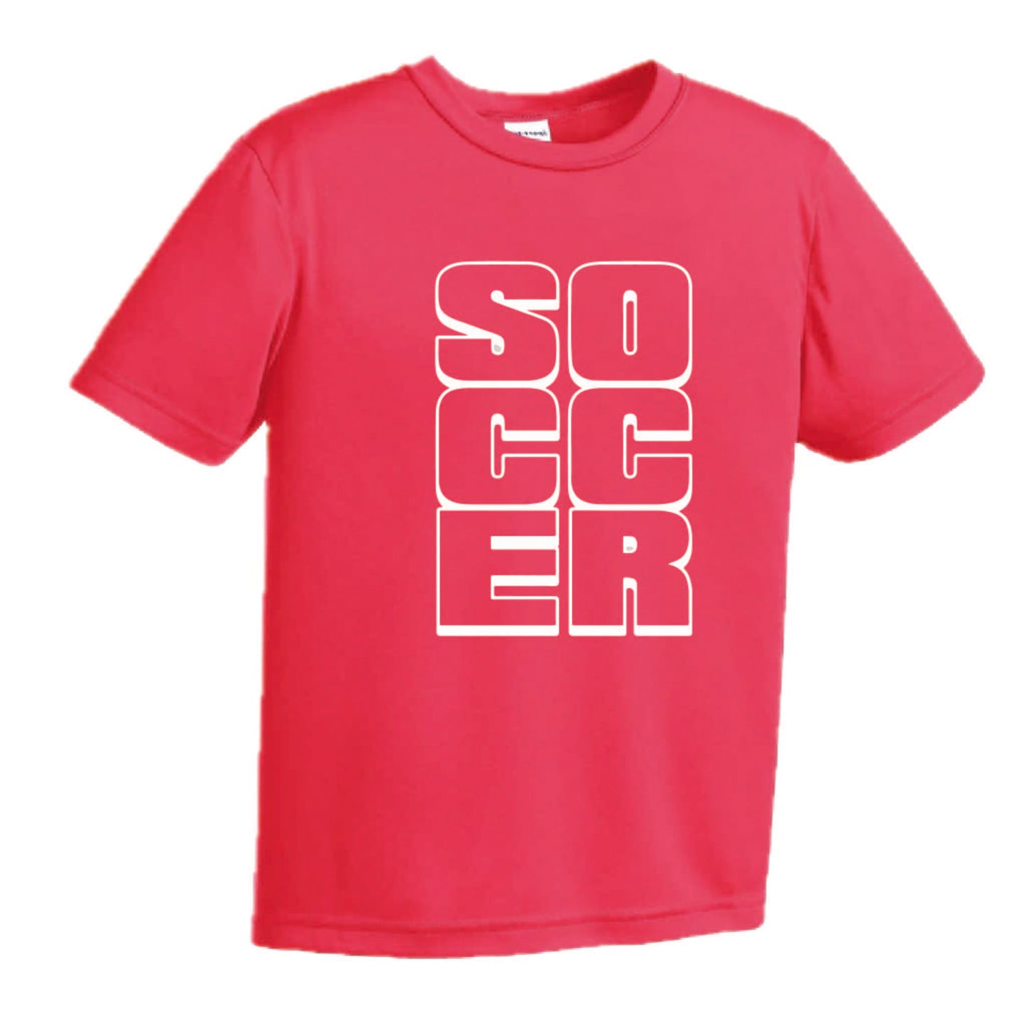 Soccer Stacked | Youth Short Sleeve Soccer T-Shirts | 100% Polyester