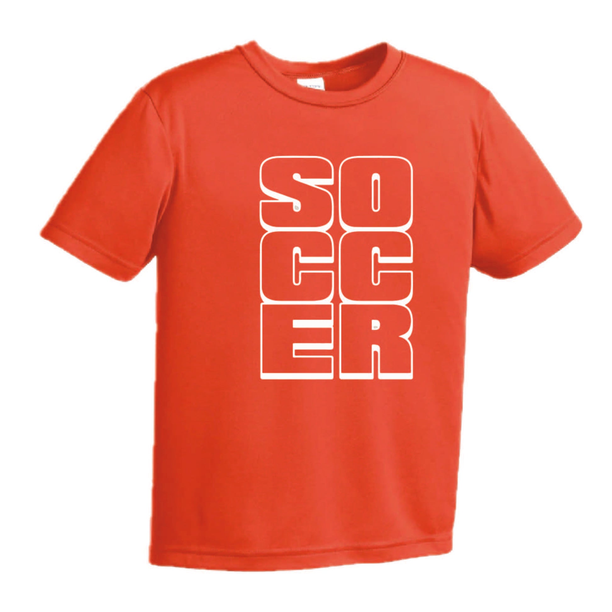 Soccer Stacked | Youth Short Sleeve Soccer T-Shirts | 100% Polyester