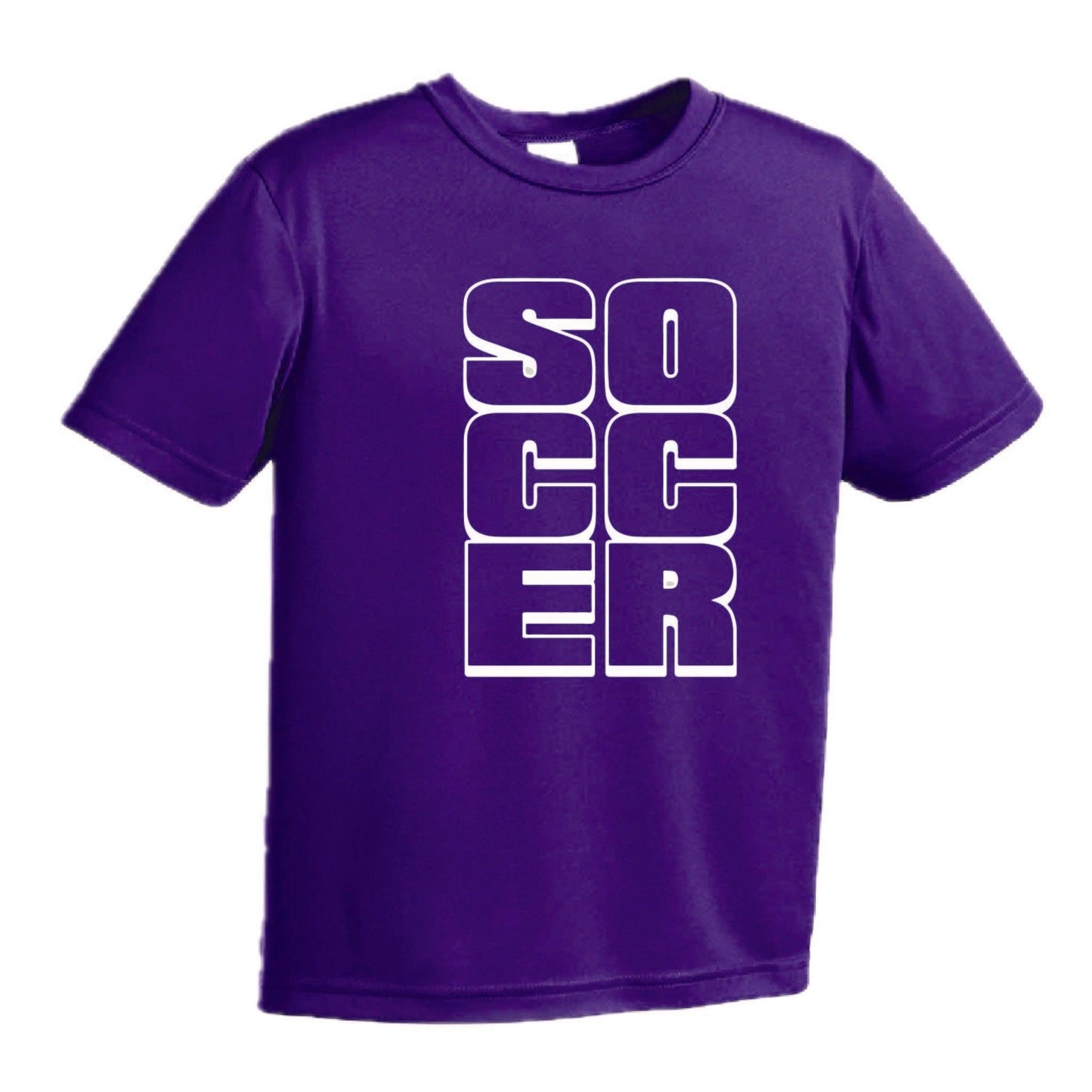 Soccer Stacked | Youth Short Sleeve Soccer T-Shirts | 100% Polyester