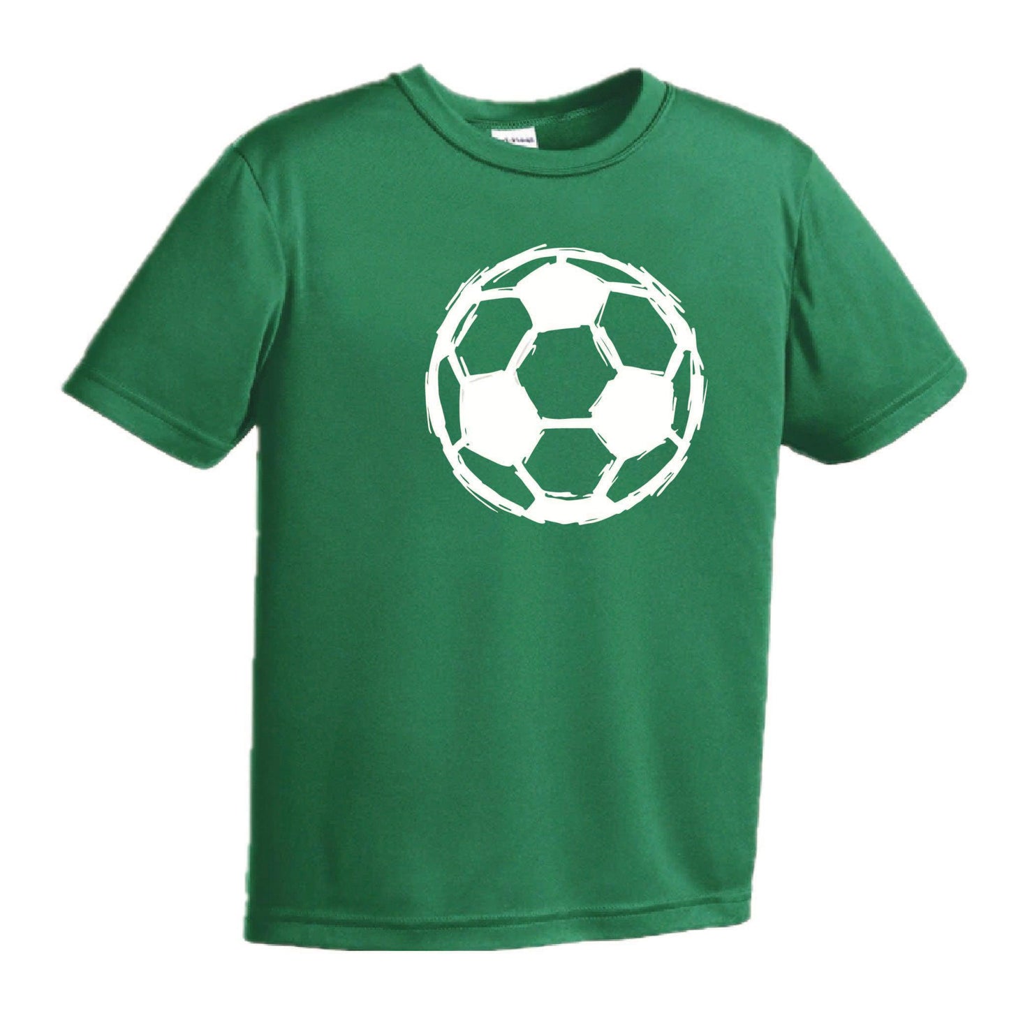 Soccer Sketched | Youth Short Sleeve Soccer T-Shirts | 100% Polyester