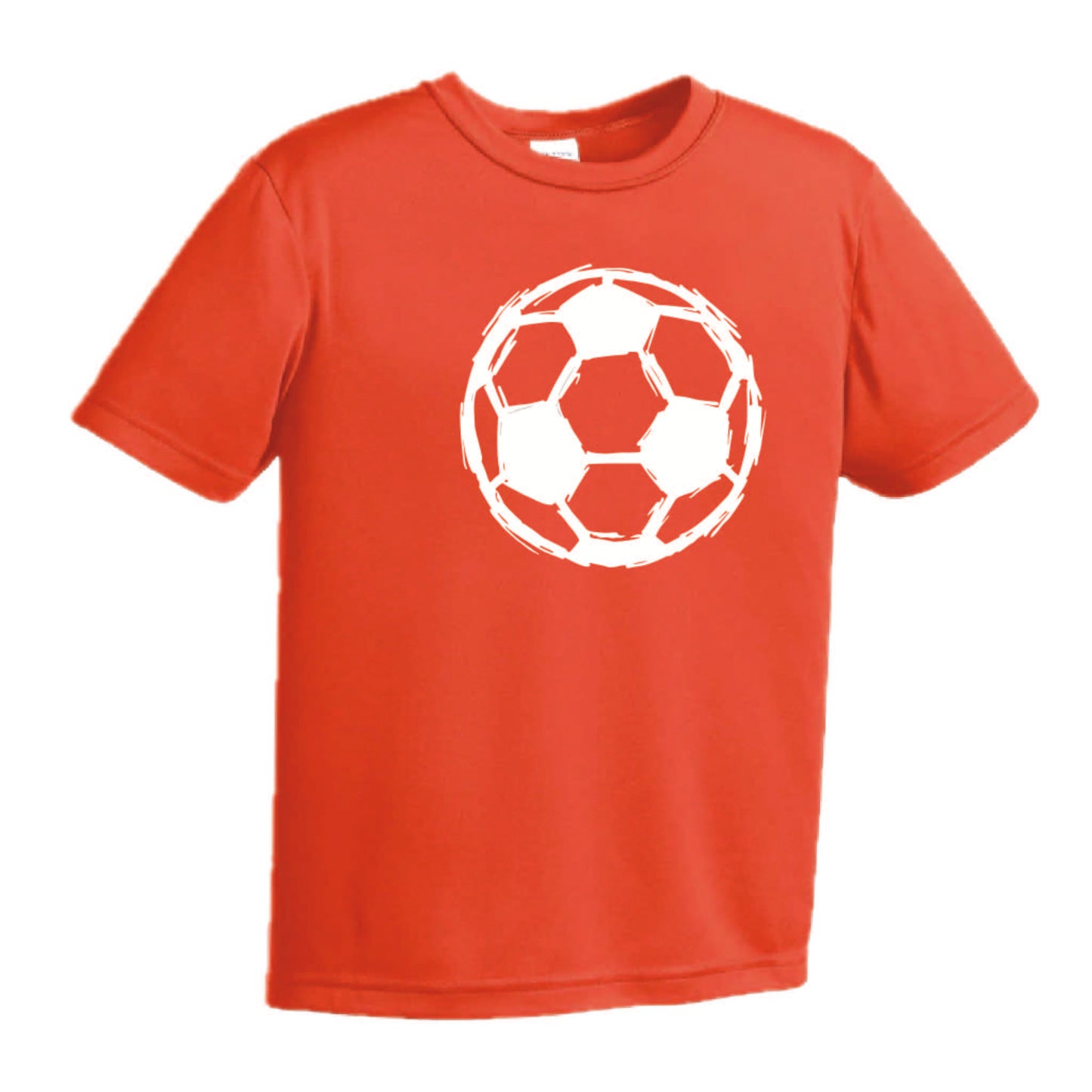 Soccer Sketched | Youth Short Sleeve Soccer T-Shirts | 100% Polyester