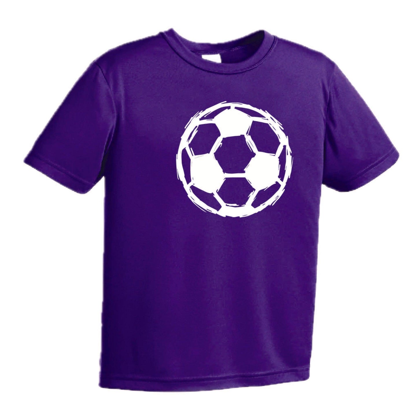 Soccer Sketched | Youth Short Sleeve Soccer T-Shirts | 100% Polyester