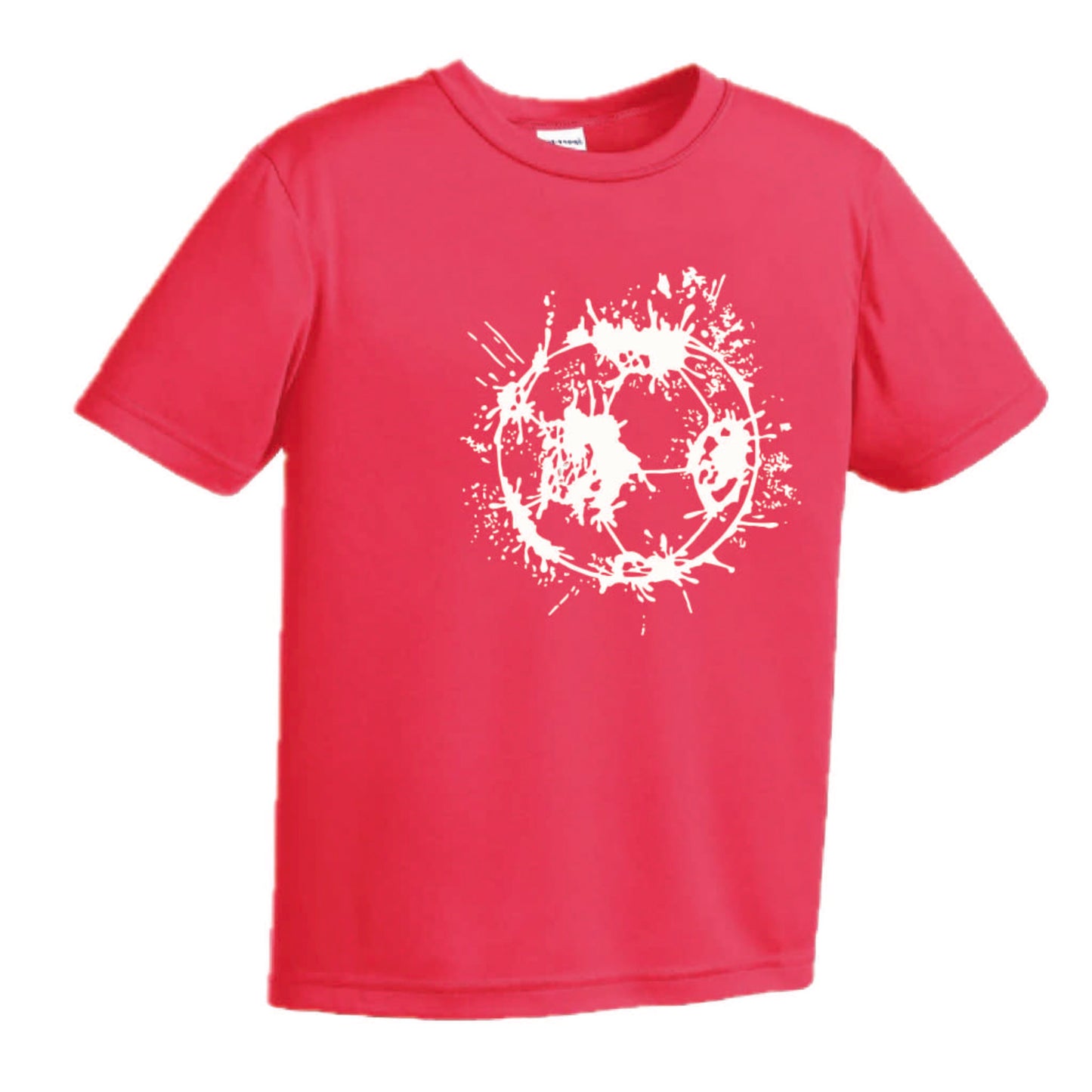 Soccer Splatter | Youth Short Sleeve Soccer T-Shirts | 100% Polyester