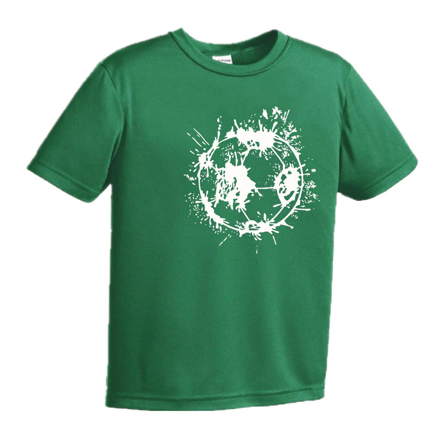 Soccer Splatter | Youth Short Sleeve Soccer T-Shirts | 100% Polyester
