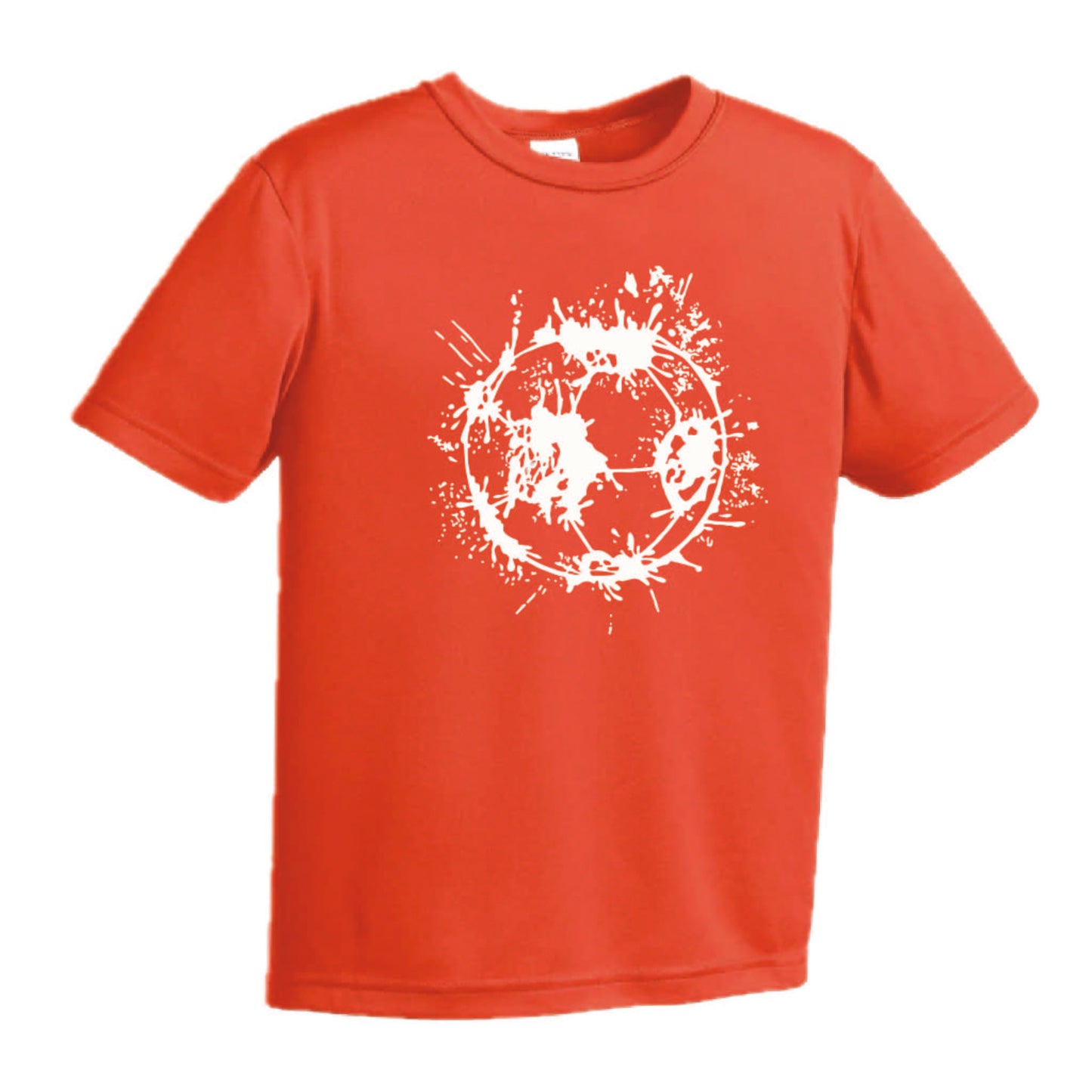 Soccer Splatter | Youth Short Sleeve Soccer T-Shirts | 100% Polyester