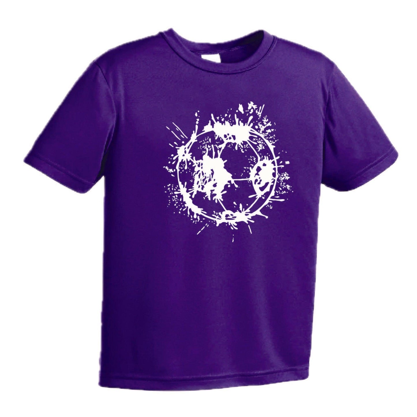 Soccer Splatter | Youth Short Sleeve Soccer T-Shirts | 100% Polyester