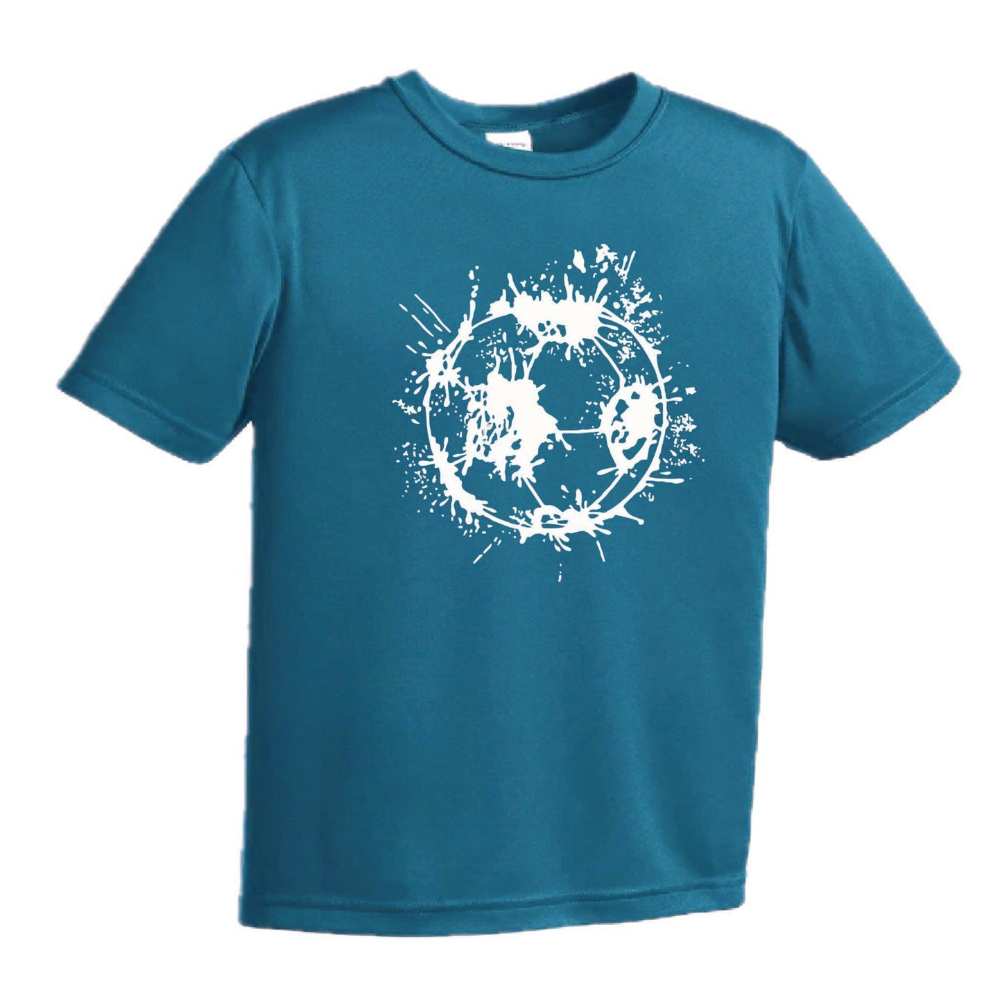 Soccer Splatter | Youth Short Sleeve Soccer T-Shirts | 100% Polyester