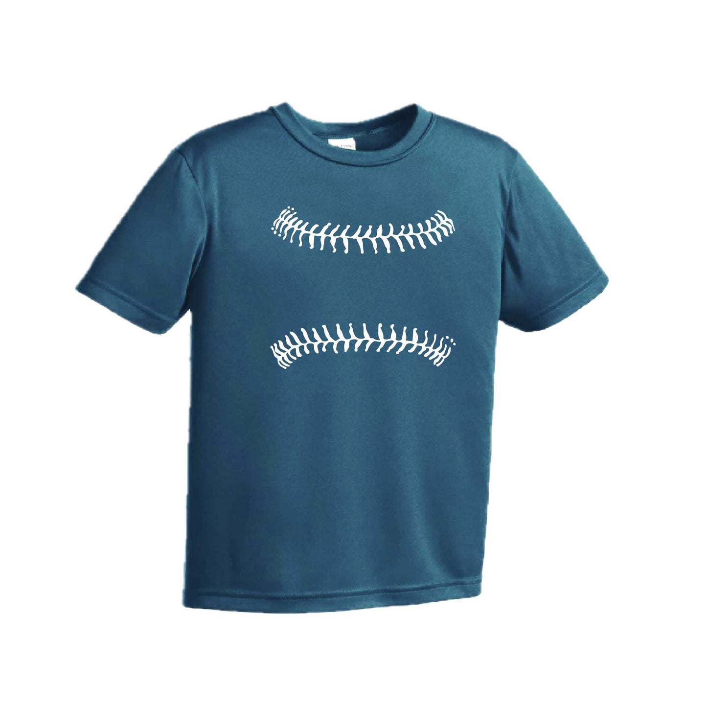 Baseball Stitches | Youth Short Sleeve Baseball Performance T-Shirts | 100% Polyester