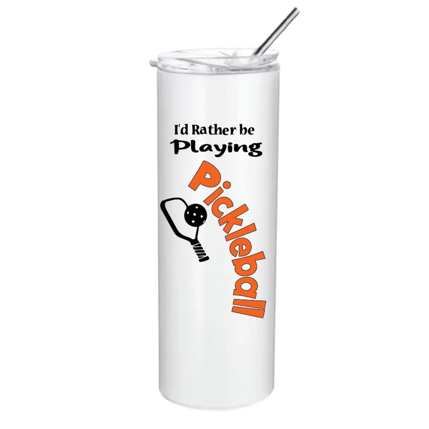 ZZ-I'd Rather Be Playing Pickleball (Custom) | Pickleball Tumbler | Fun Pickleball Gifts