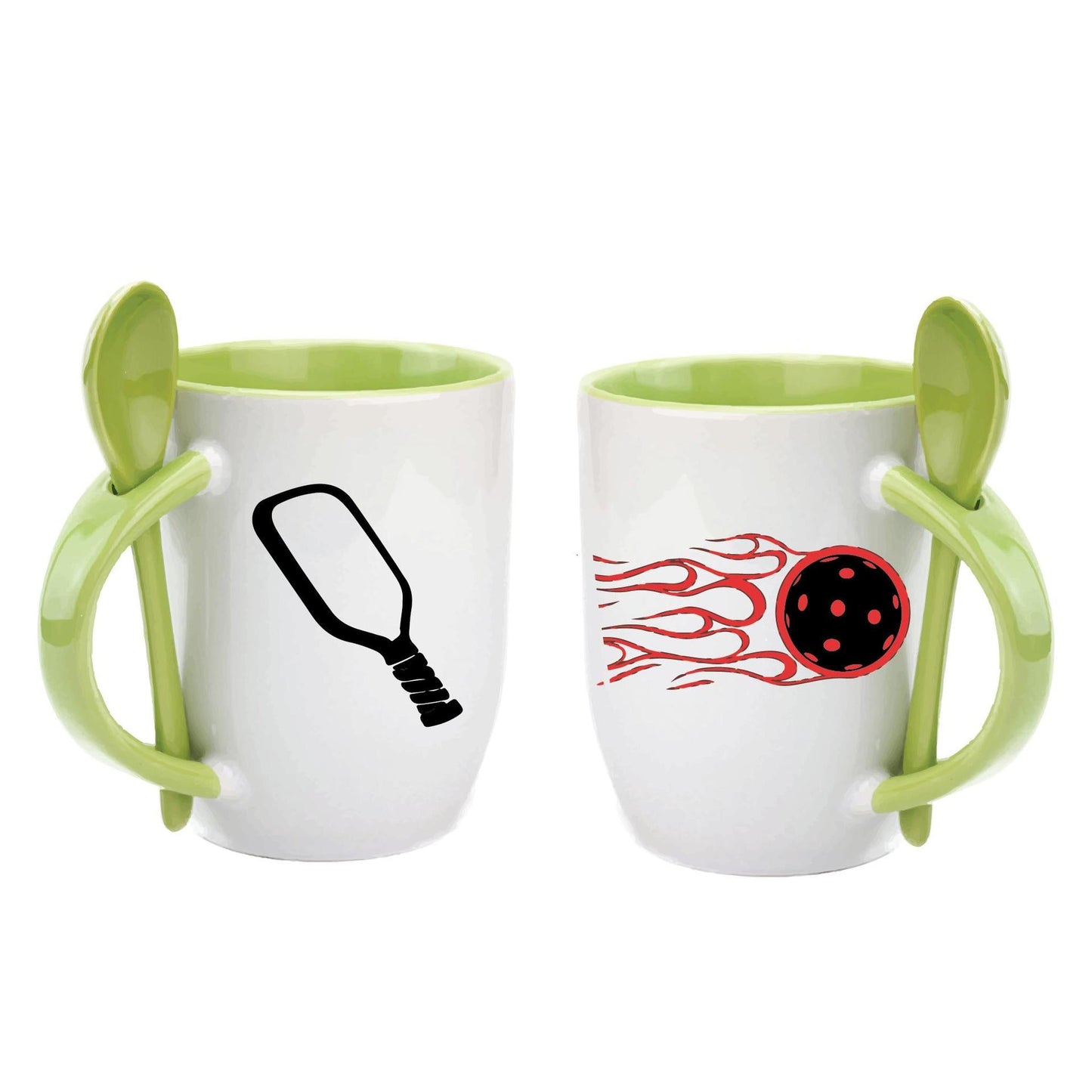 ZZ-Pickleball On Fire | Pickleball Coffee Cup | Fun Pickleball GiftsZZ-