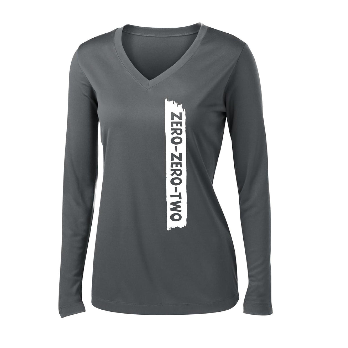 Zero Zero Two (Custom) | Women’s Pickleball Long Sleeve V-Neck Performance T-Shirt | 100% Polyester