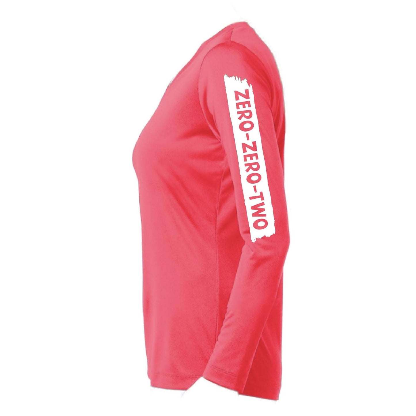 Zero Zero Two (Custom) | Women’s Pickleball Long Sleeve V-Neck Performance T-Shirt | 100% Polyester