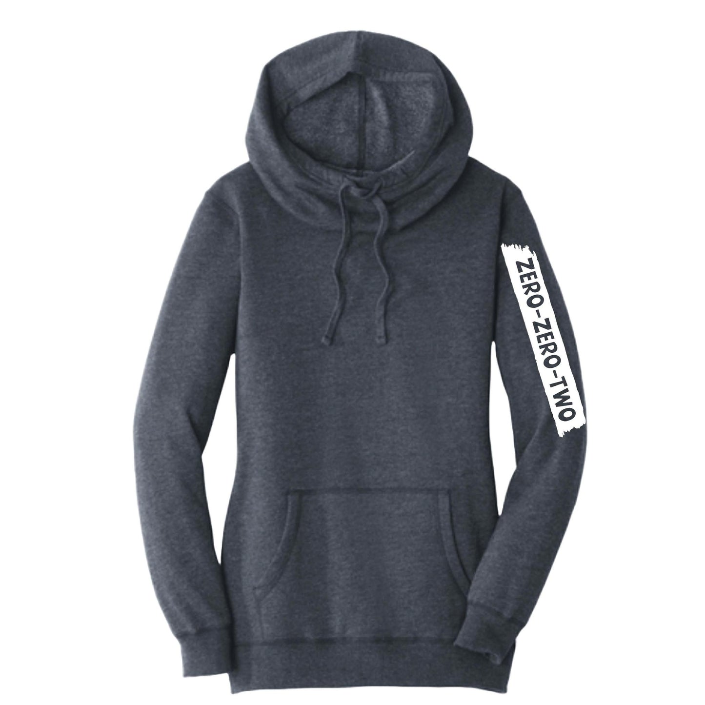 Zero Zero Two (Customizable) | Women’s Cowl-Neck Hoodie Pickleball Sweatshirt | 55% Cotton 45% Poly Fleece
