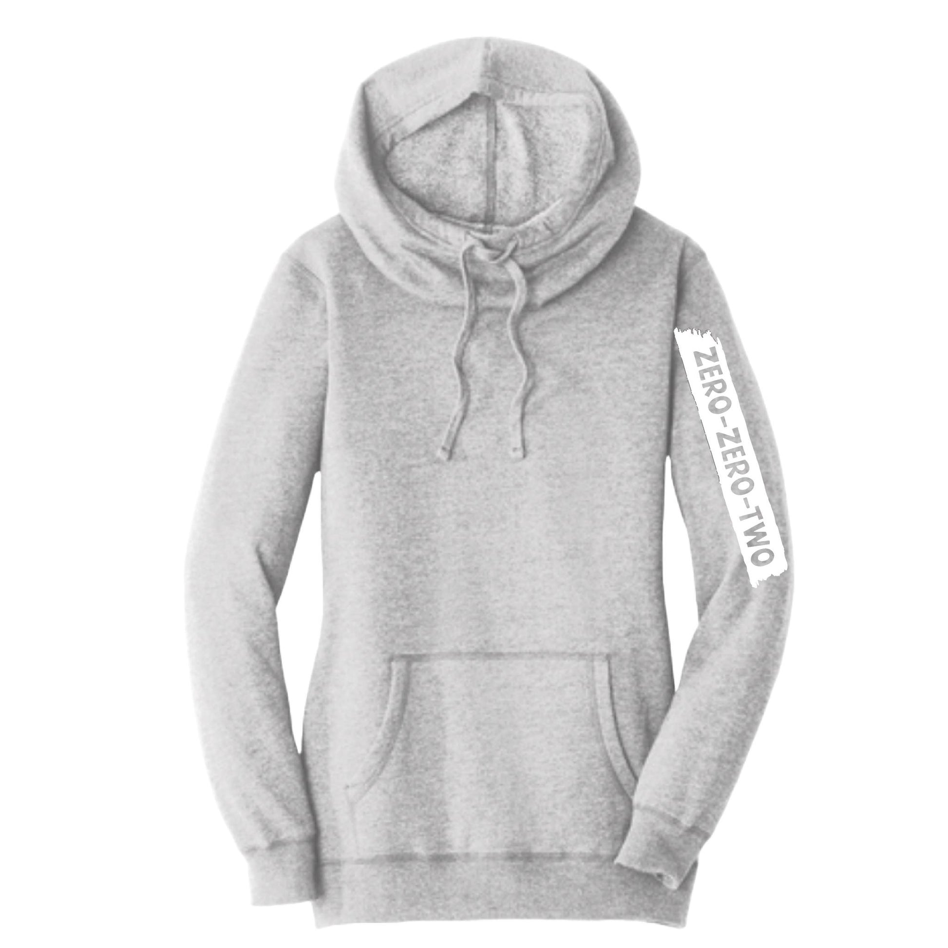 Zero Zero Two (Customizable) | Women’s Cowl-Neck Hoodie Pickleball Sweatshirt | 55% Cotton 45% Poly Fleece