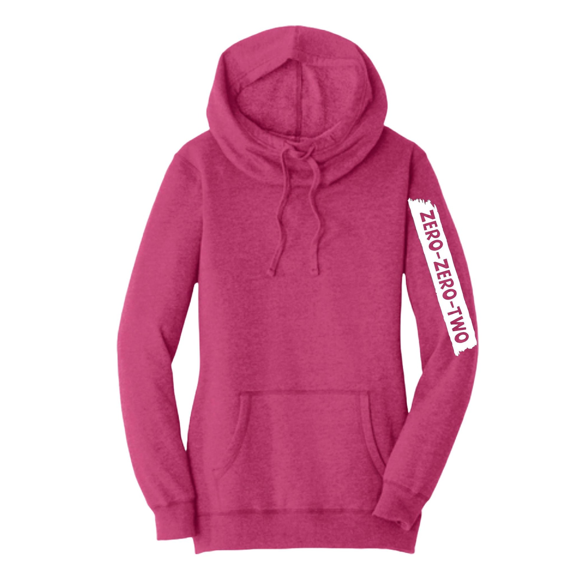 Zero Zero Two (Customizable) | Women’s Cowl-Neck Hoodie Pickleball Sweatshirt | 55% Cotton 45% Poly Fleece