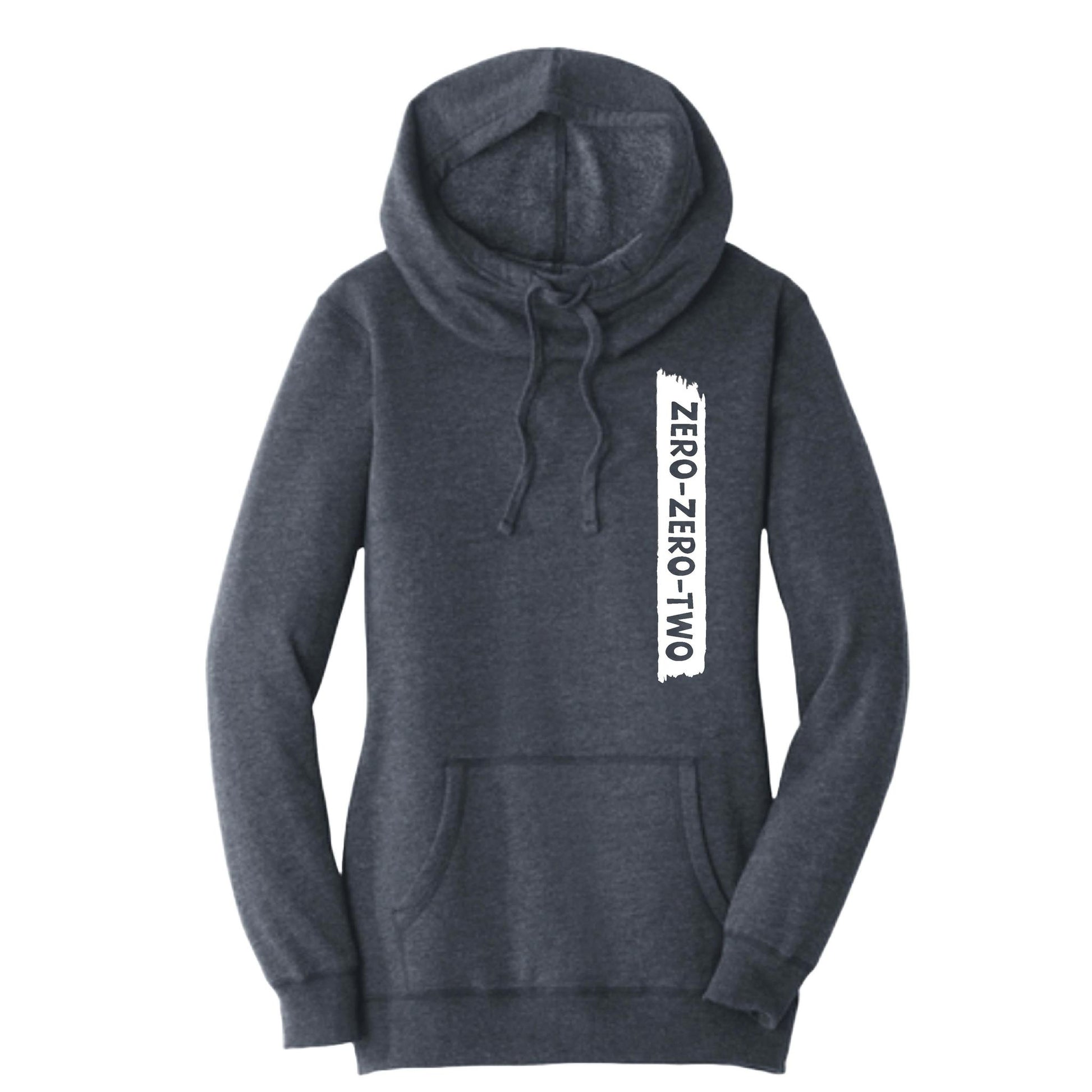 Zero Zero Two (Customizable) | Women’s Cowl-Neck Hoodie Pickleball Sweatshirt | 55% Cotton 45% Poly Fleece