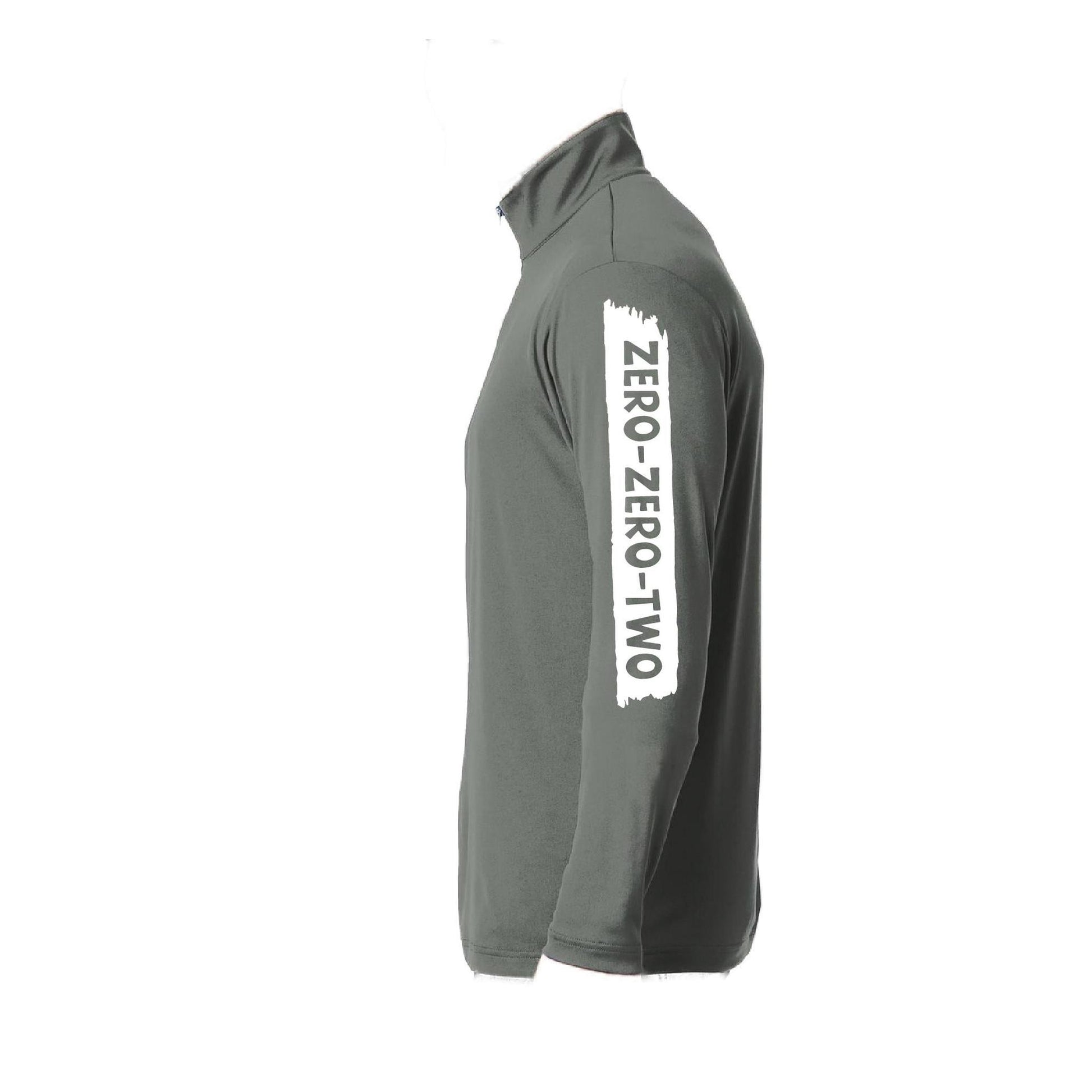 Zero Zero Two With Pickleballs (Customizable) | Men's 1/4 Zip Long Sleeve Pullover Athletic Shirt | 100% Polyester