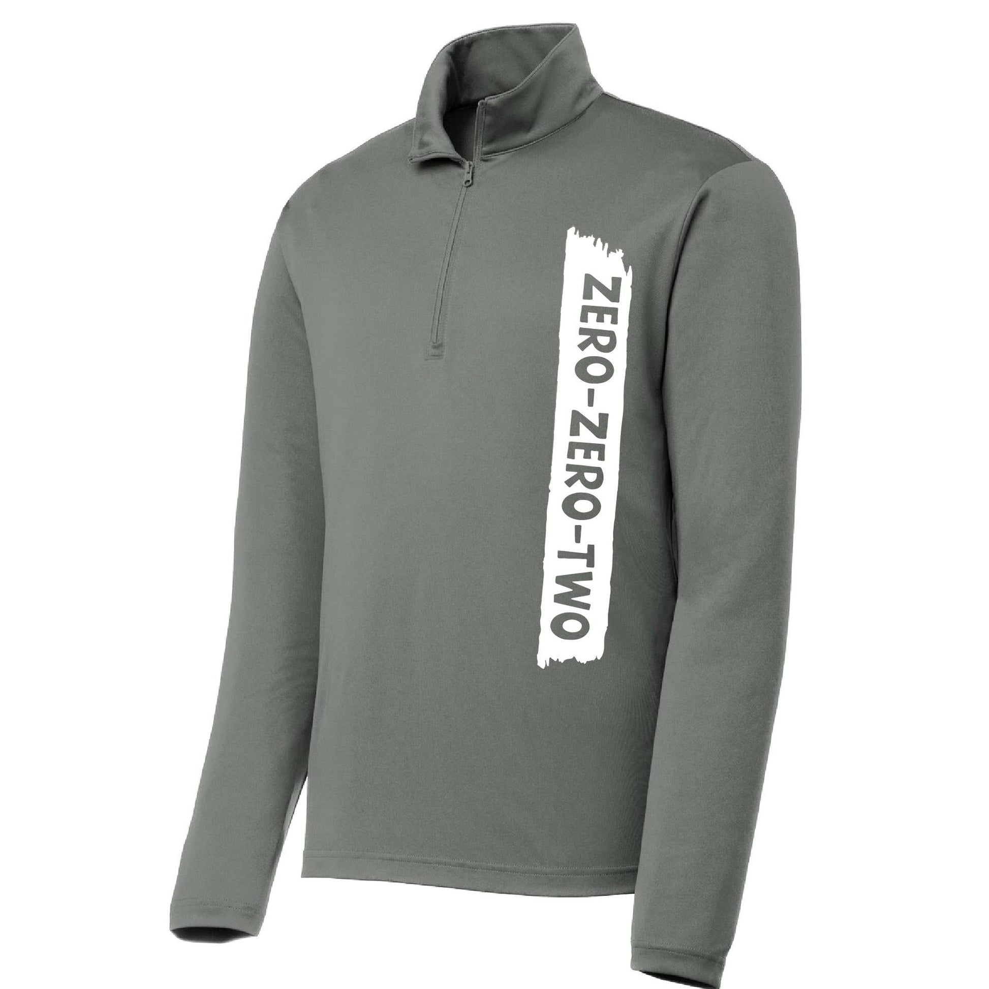 Zero Zero Two With Pickleballs (Customizable) | Men's 1/4 Zip Long Sleeve Pullover Athletic Shirt | 100% Polyester