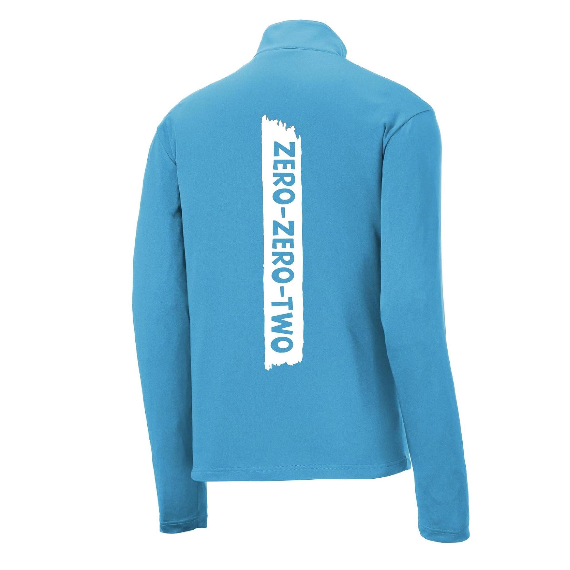 Zero Zero Two With Pickleballs (Customizable) | Men's 1/4 Zip Long Sleeve Pullover Athletic Shirt | 100% Polyester