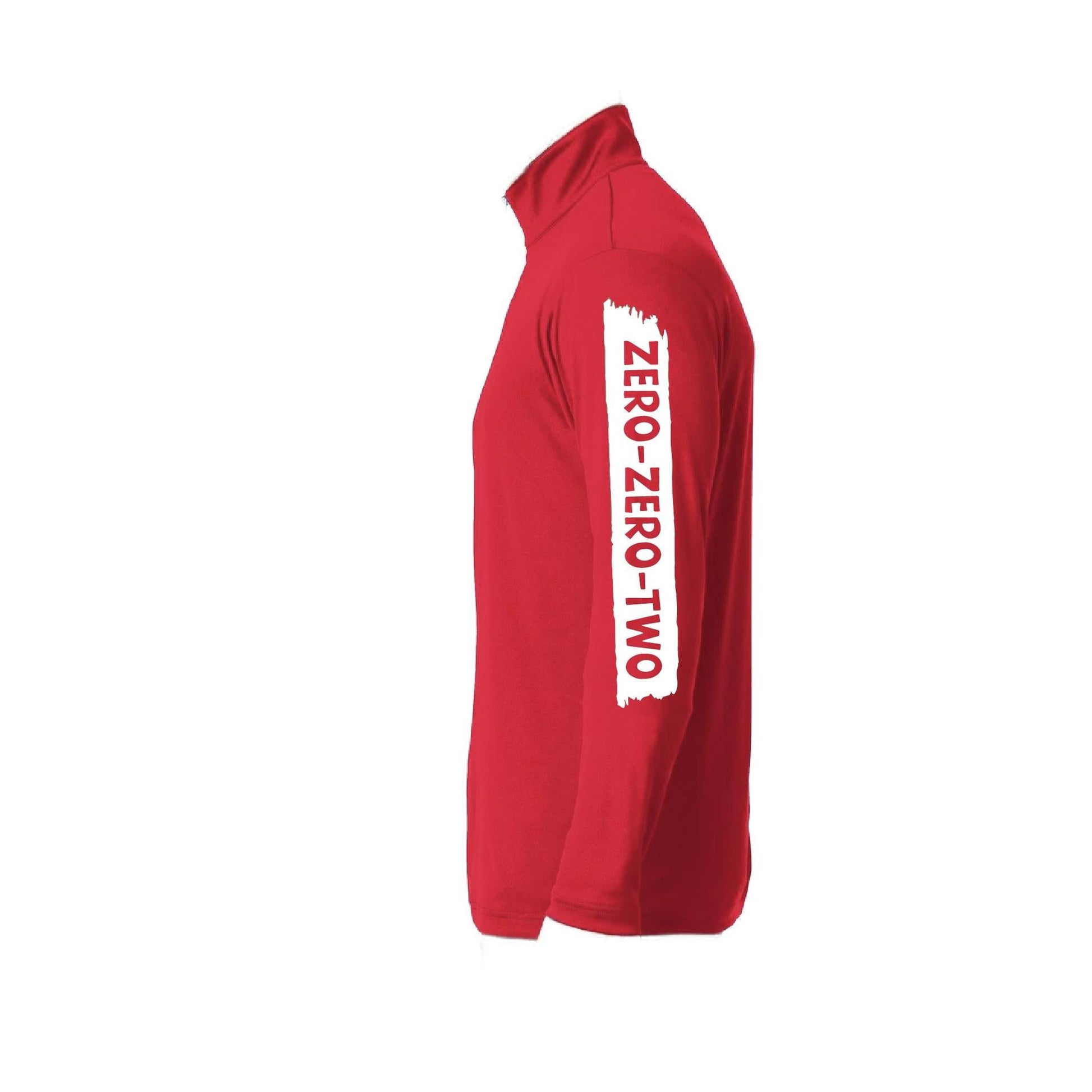 Zero Zero Two With Pickleballs (Customizable) | Men's 1/4 Zip Long Sleeve Pullover Athletic Shirt | 100% Polyester