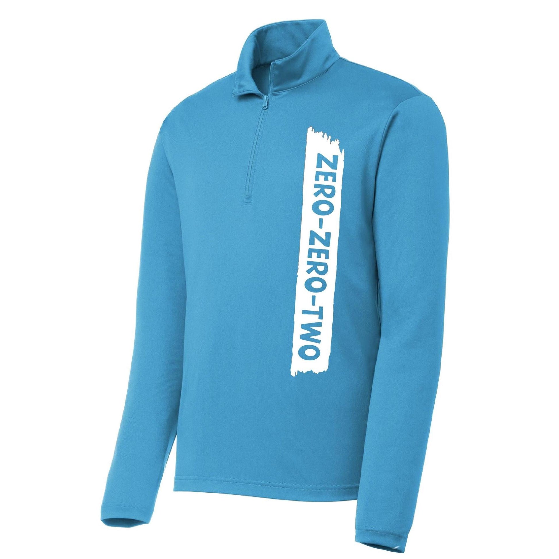 Zero Zero Two With Pickleballs (Customizable) | Men's 1/4 Zip Long Sleeve Pullover Athletic Shirt | 100% Polyester
