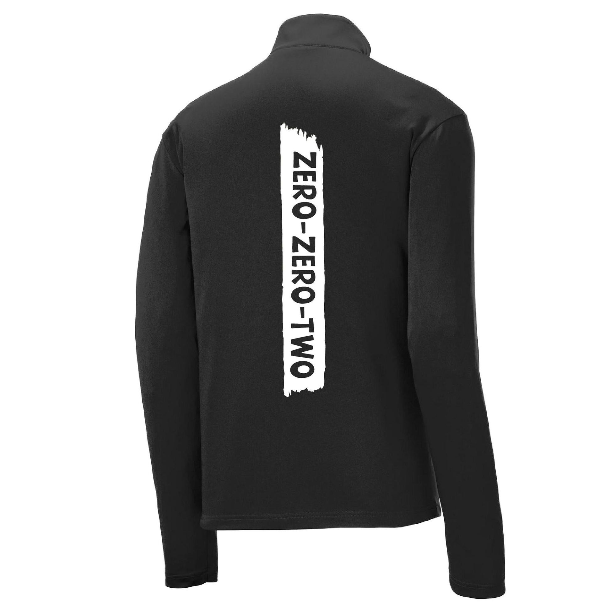 Zero Zero Two With Pickleballs (Customizable) | Men's 1/4 Zip Long Sleeve Pullover Athletic Shirt | 100% Polyester