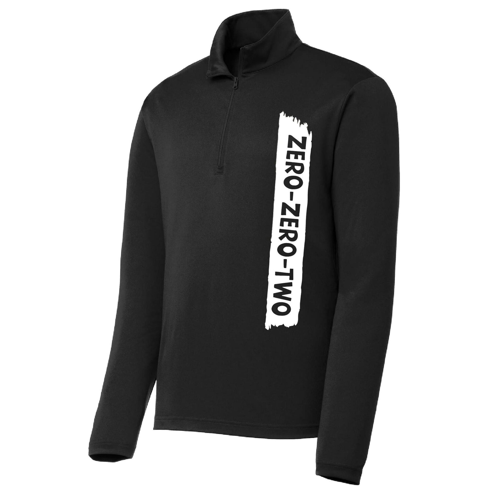 Zero Zero Two With Pickleballs (Customizable) | Men's 1/4 Zip Long Sleeve Pullover Athletic Shirt | 100% Polyester