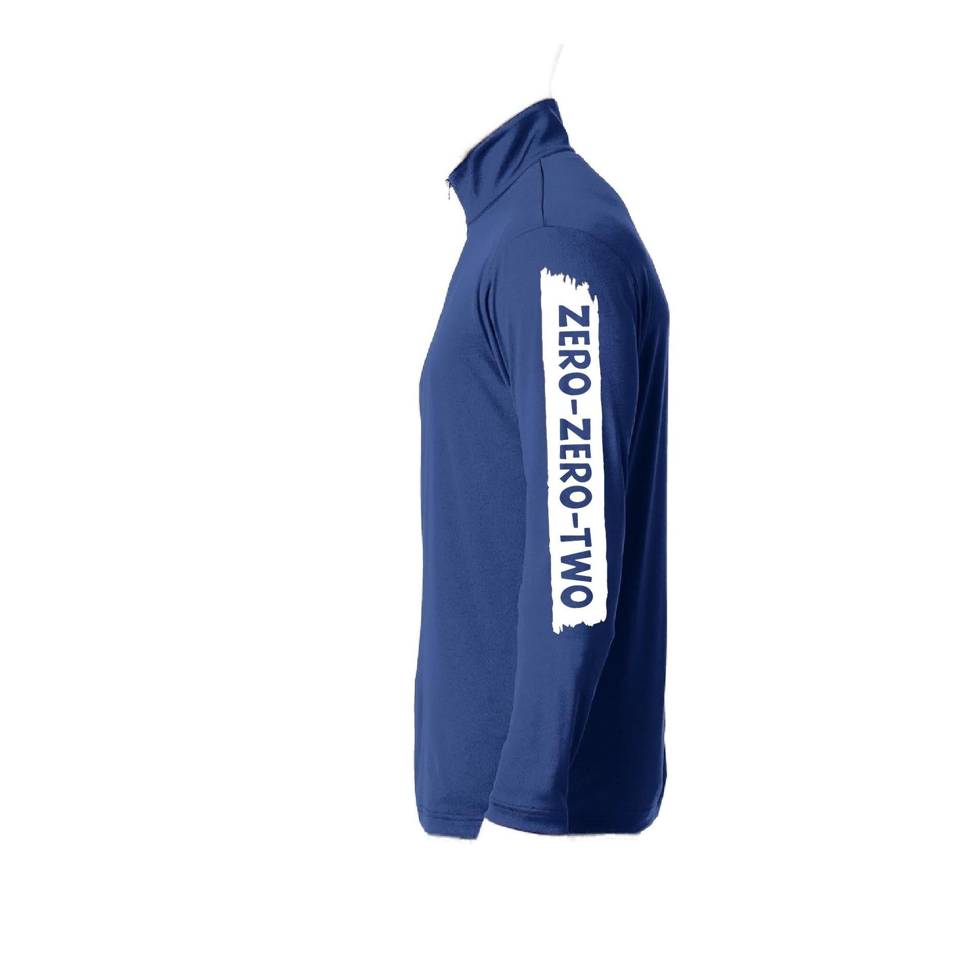 Zero Zero Two With Pickleballs (Customizable) | Men's 1/4 Zip Long Sleeve Pullover Athletic Shirt | 100% Polyester