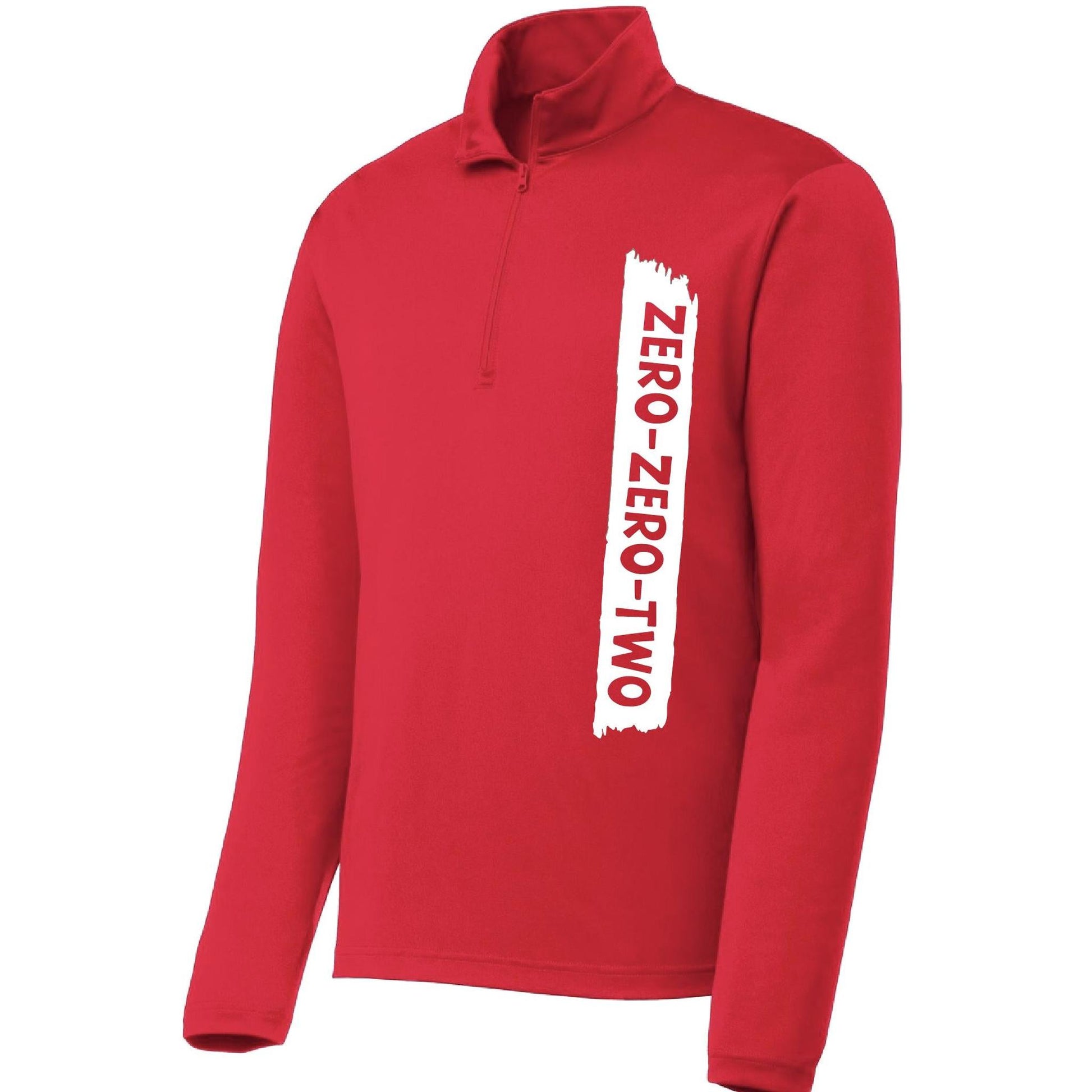 Zero Zero Two With Pickleballs (Customizable) | Men's 1/4 Zip Long Sleeve Pullover Athletic Shirt | 100% Polyester