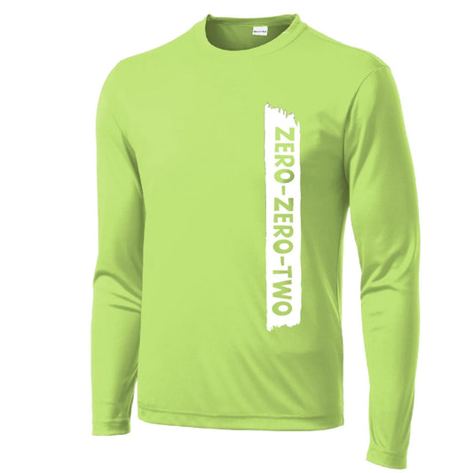 Zero Zero Two With Pickleballs (Customizable) | Men's Long Sleeve Athletic Performance T-Shirt | 100% Polyester