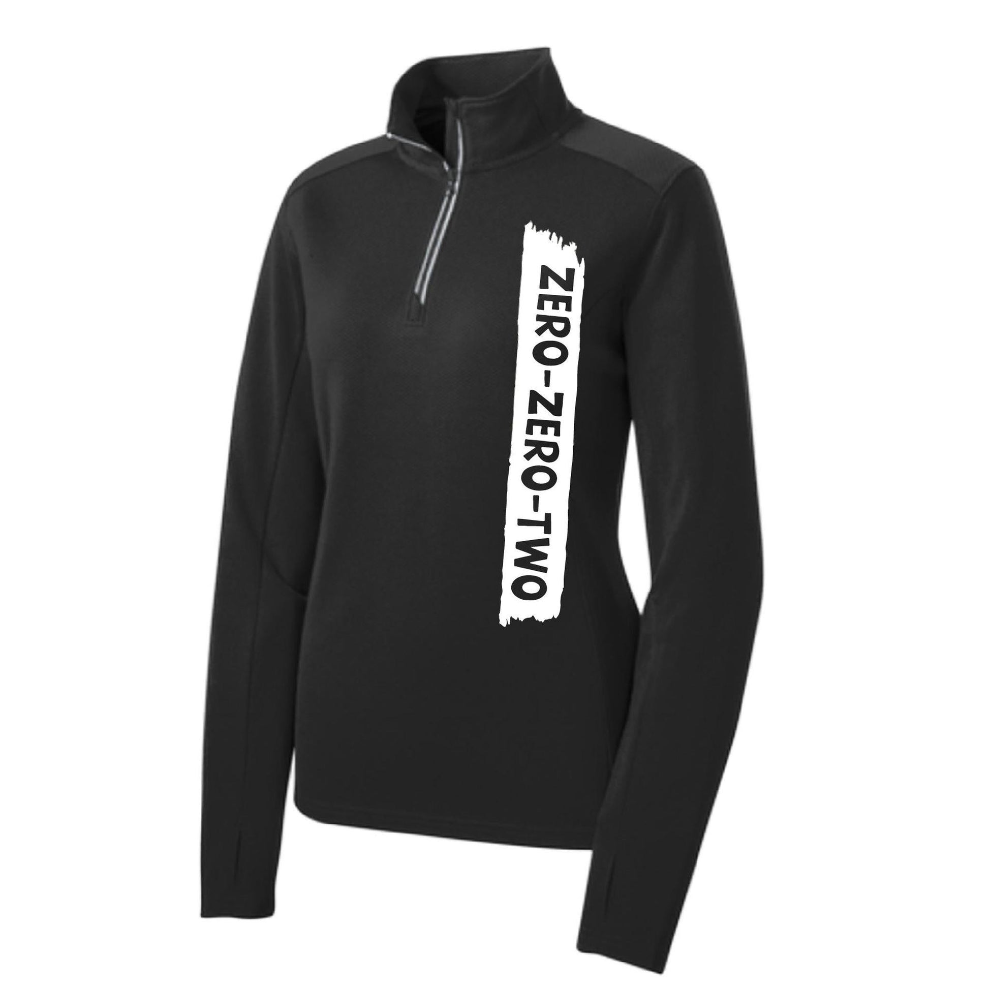 Zero Zero Two With Pickleballs (Customizable) | Women's 1/4 Zip Pullover Performance Shirt | 100% Polyester