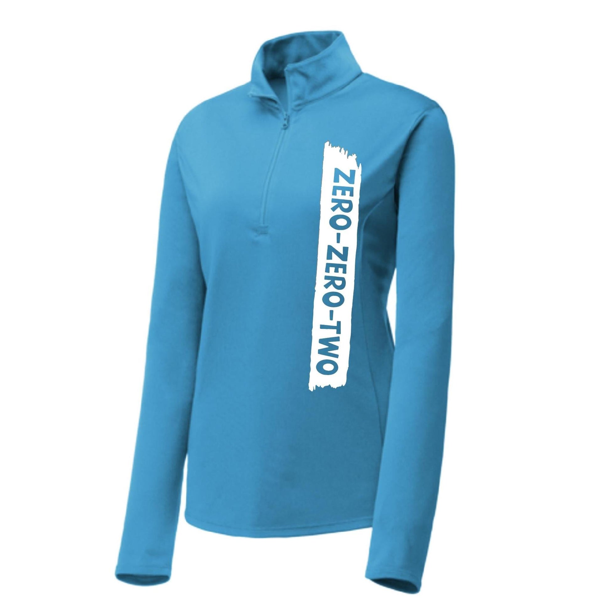 Zero Zero Two With Pickleballs (Customizable) | Women's 1/4 Zip Pullover Performance Shirt | 100% Polyester