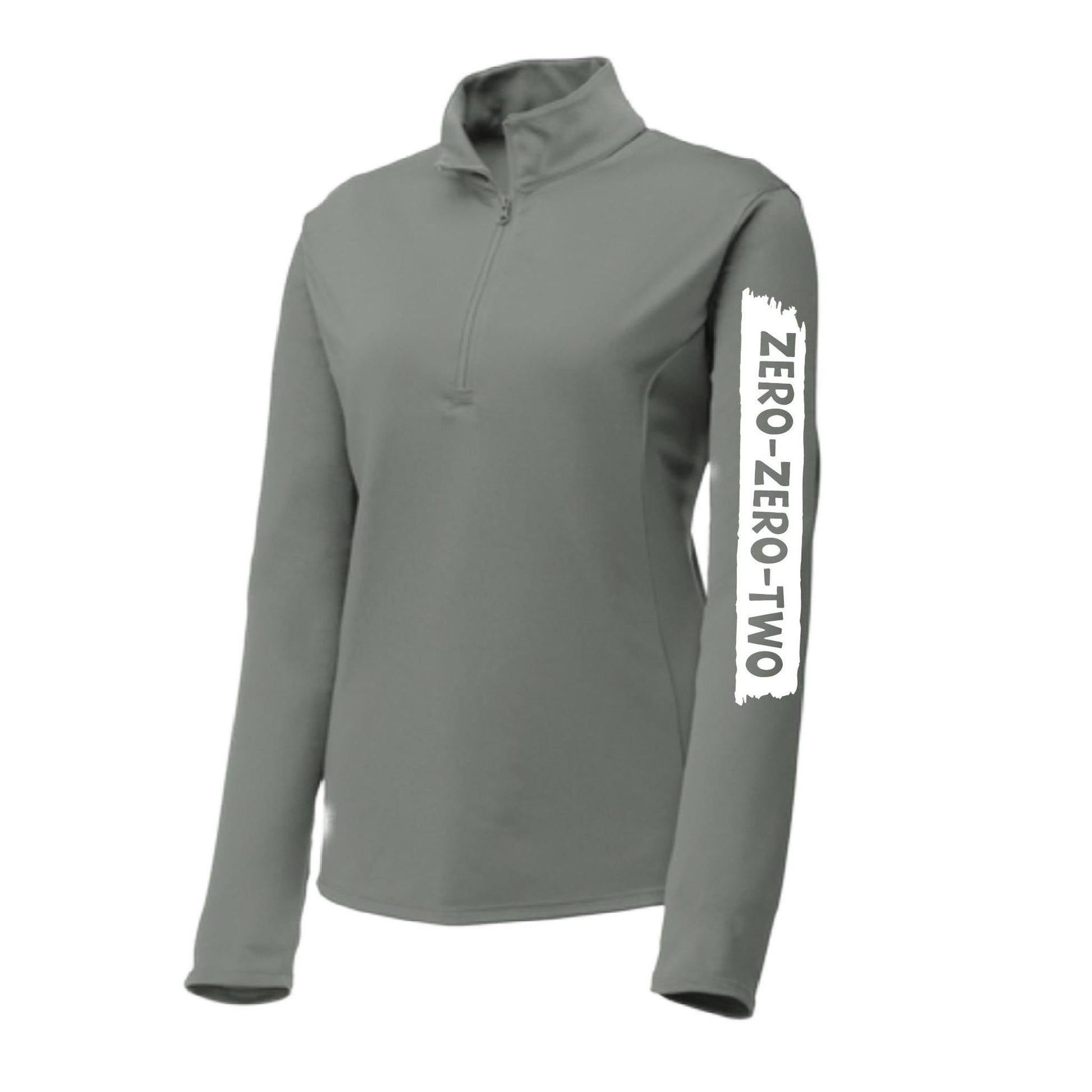 Zero Zero Two With Pickleballs (Customizable) | Women's 1/4 Zip Pullover Performance Shirt | 100% Polyester