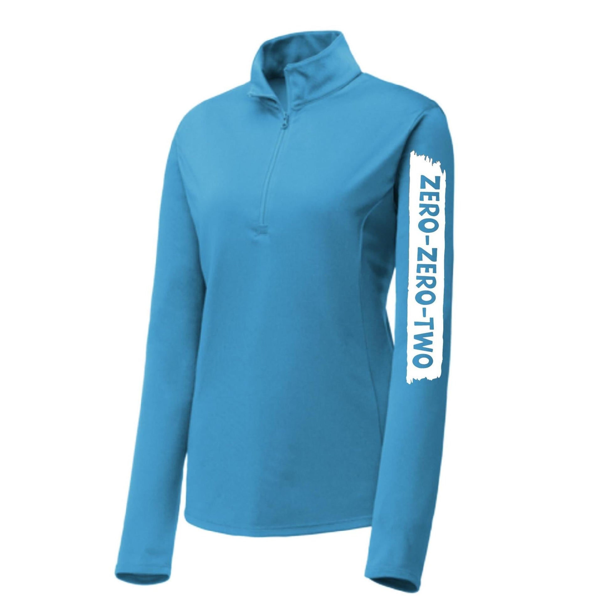 Zero Zero Two With Pickleballs (Customizable) | Women's 1/4 Zip Pullover Performance Shirt | 100% Polyester