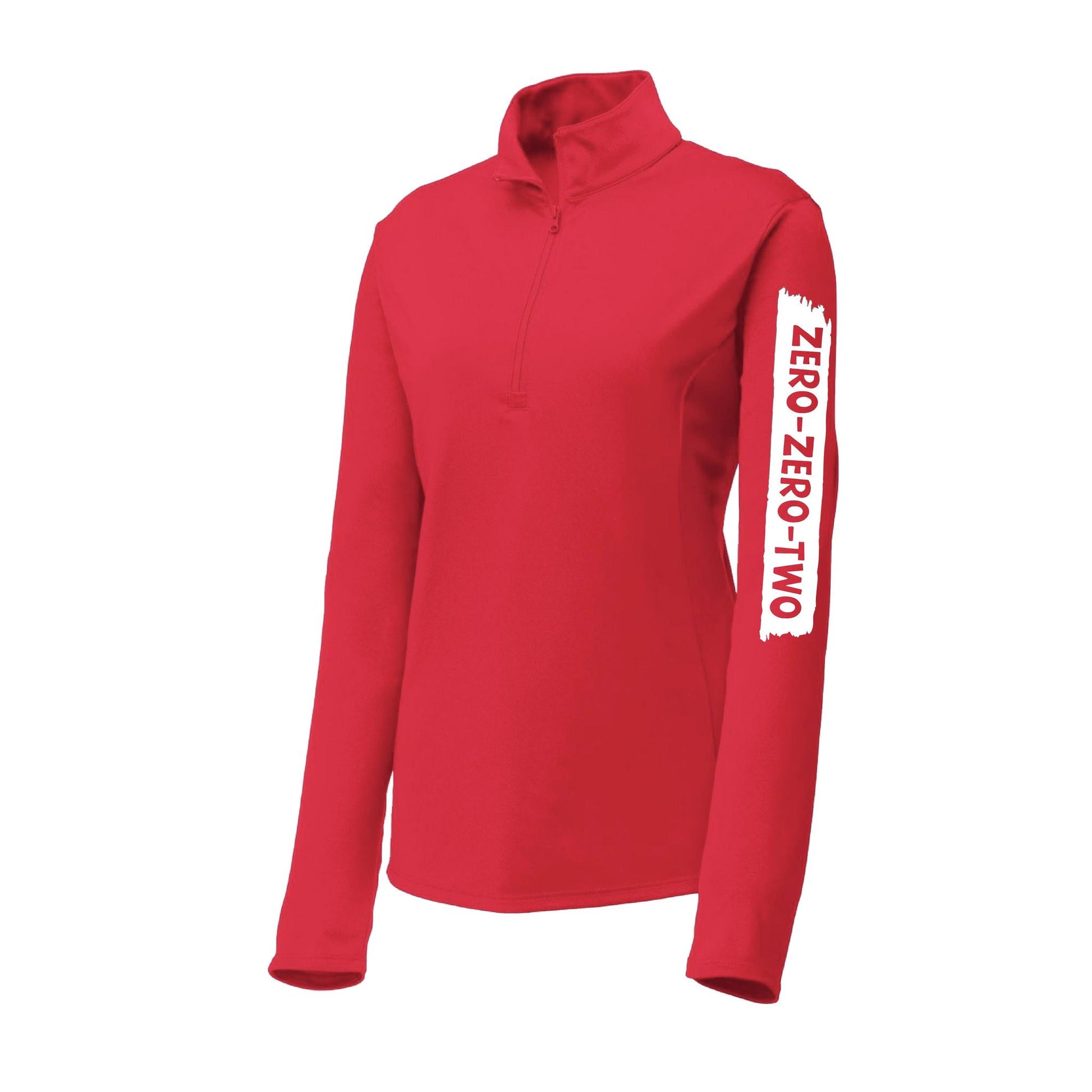 Zero Zero Two With Pickleballs (Customizable) | Women's 1/4 Zip Pullover Performance Shirt | 100% Polyester
