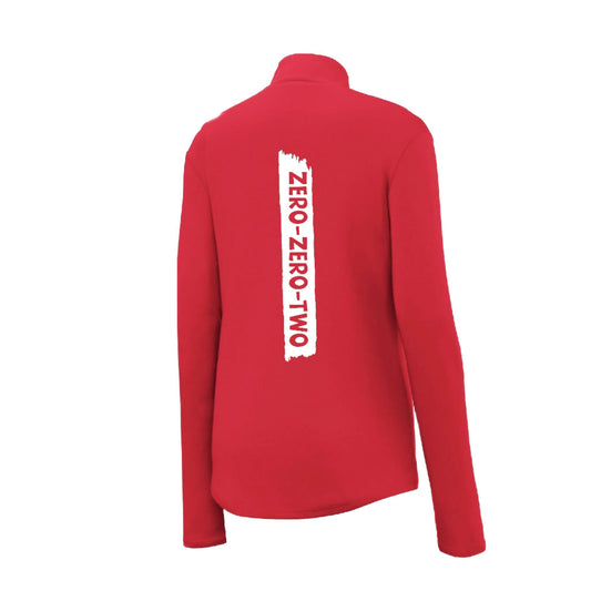 Zero Zero Two With Pickleballs (Customizable) | Women's 1/4 Zip Pullover Performance Shirt | 100% Polyester