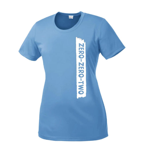 Zero Zero Two With Pickleballs (Customizable) | Women’s Short Sleeve Crewneck Pickleball Performance T-Shirts | 100% Polyester