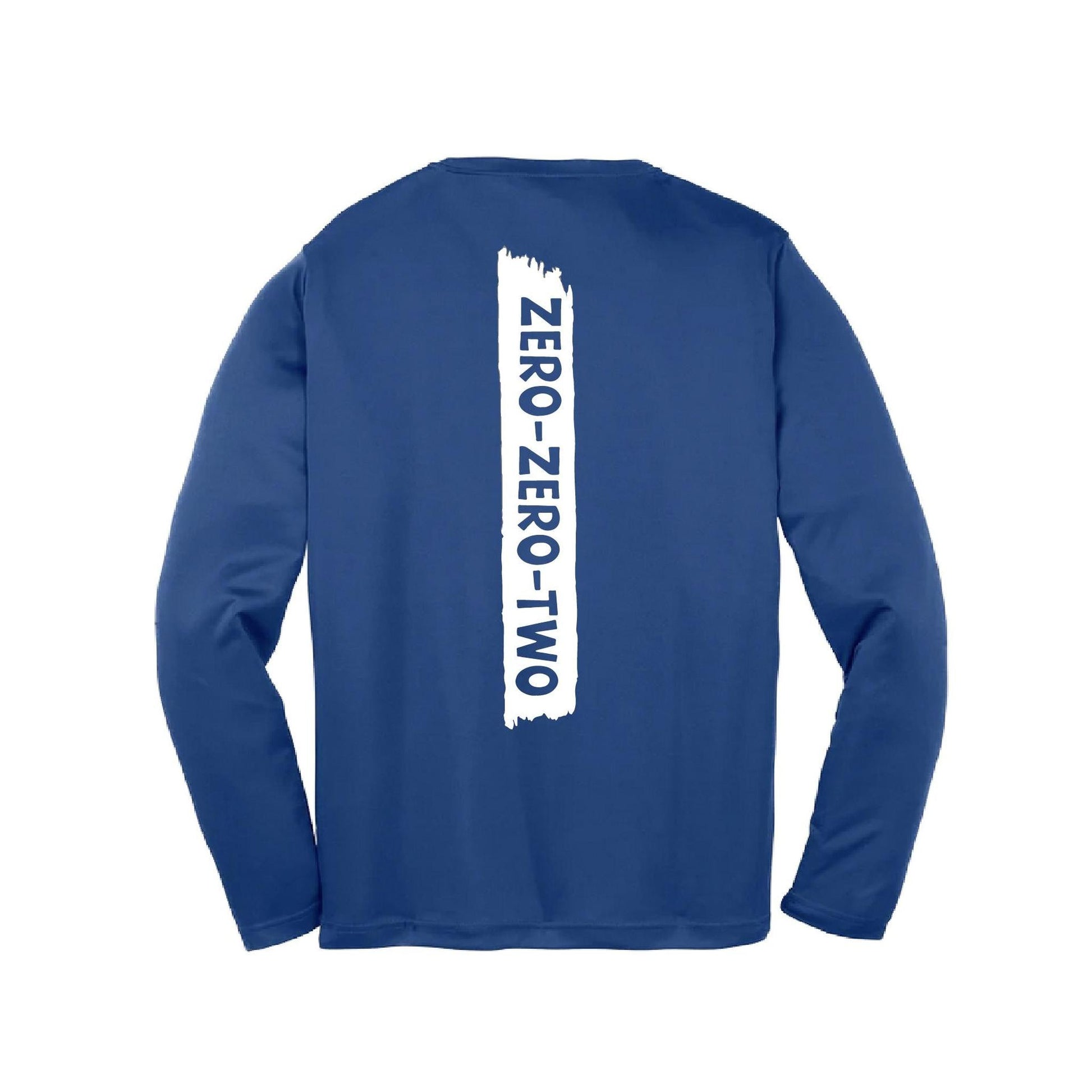 Zero Zero Two With Pickleballs (Customizable) | Youth Long Sleeve Pickleball Performance T-Shirt | 100% Polyester