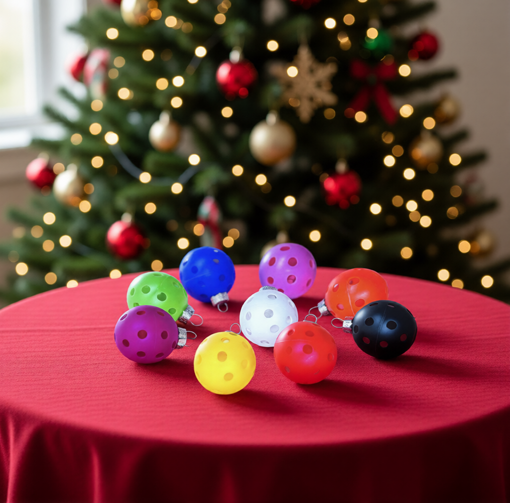 Set of 12 Mini Pickleball Christmas Ornaments Pickleball Christmas Gifts And Decor