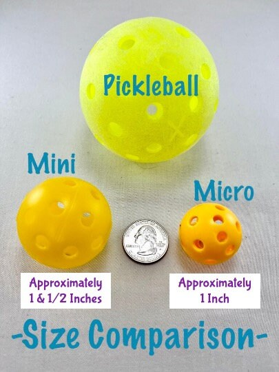Micro Pickleball Keychain/Zipper Pull (4 Inch) | Pickleball Keychains | Fun Pickleball Gifts