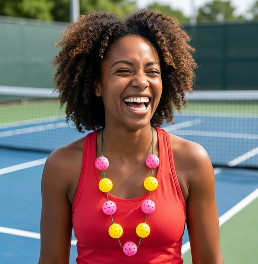 Christmas Pickleball Gifts – Fun Holiday Gifts for Pickleball Players - Flashing Novelty Necklace