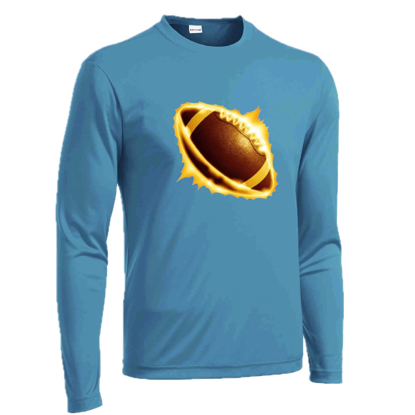 Radioactive Football | Men's Long Sleeve Football Shirt | 100% Polyester