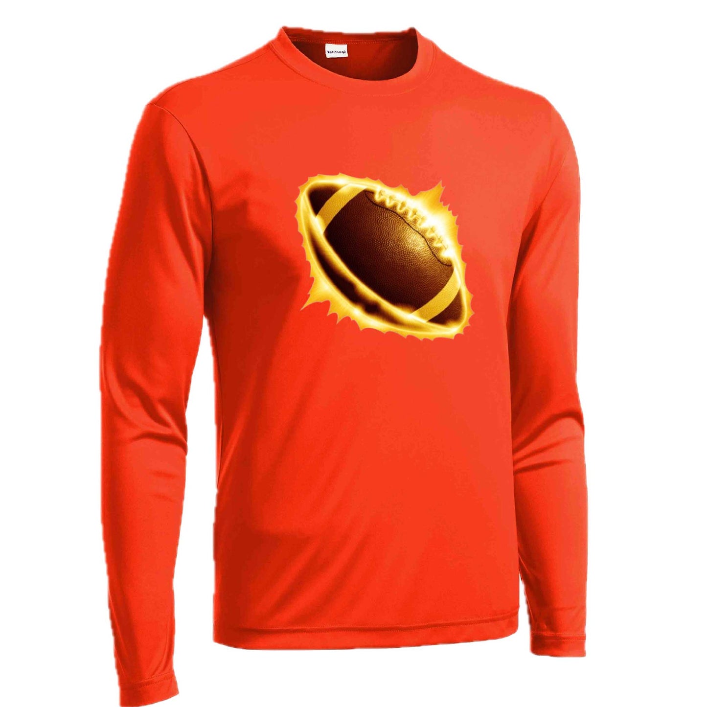 Radioactive Football | Men's Long Sleeve Football Shirt | 100% Polyester
