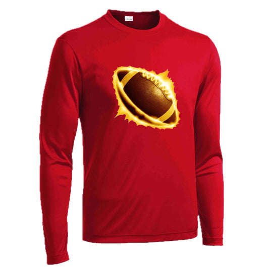 Radioactive Football | Men's Long Sleeve Football Shirt | 100% Polyester