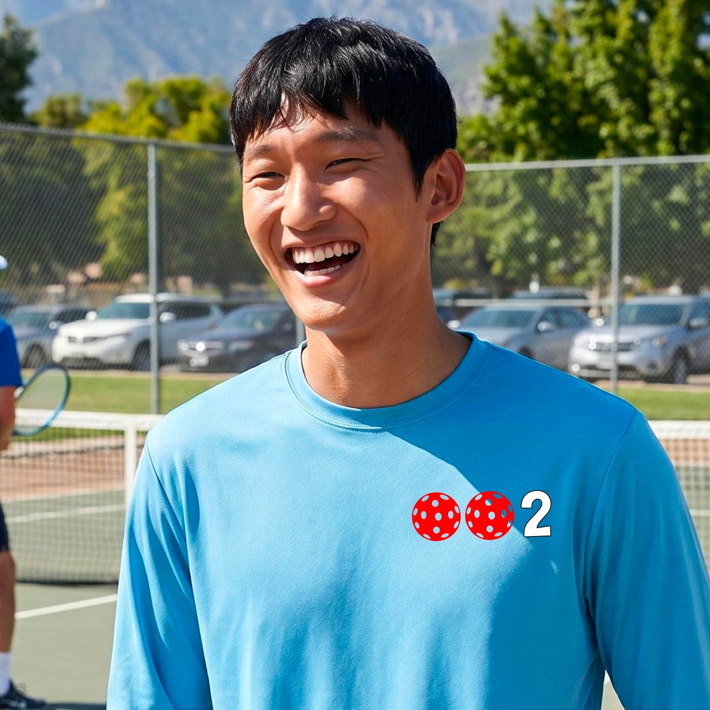 Men’s Pickleball Performance Shirt – Athletic Pickleball Apparel - 10 Customize Pickleballs-Long-Sleeve