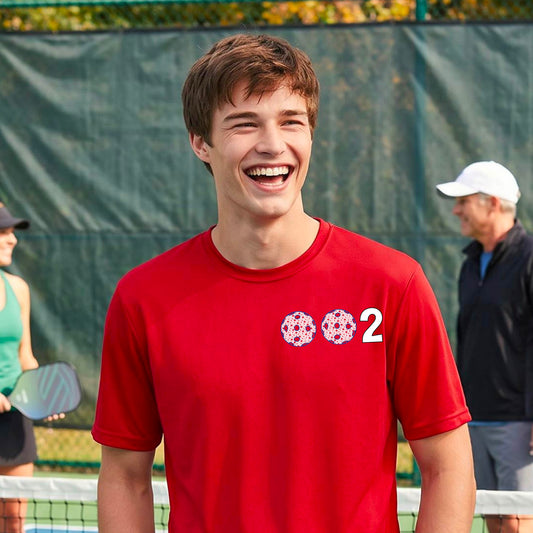 Men’s Athletic Pickleball Shirt – Lightweight Performance Top - Custom Short-Sleeve