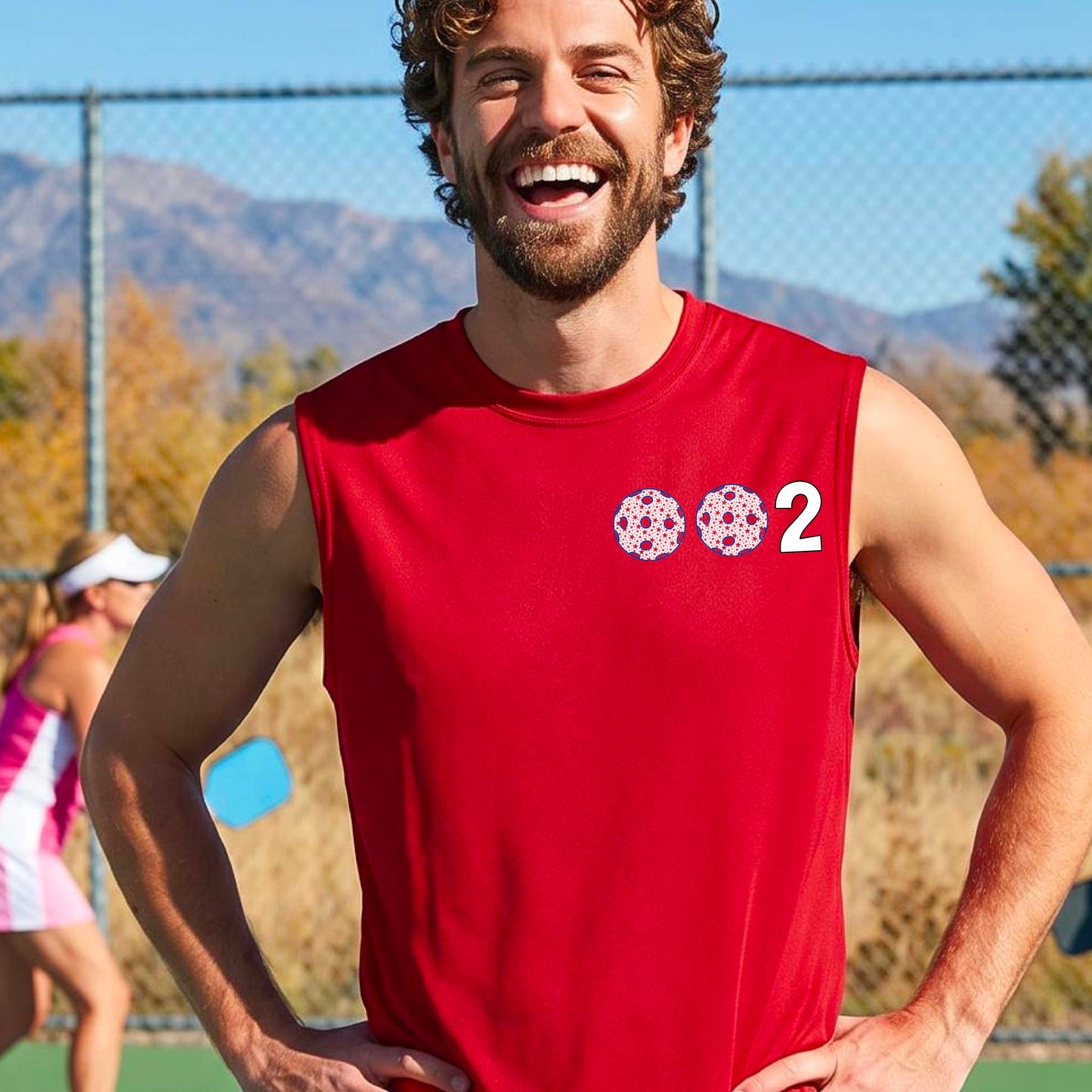 Men’s Pickleball Performance Shirt – Moisture-Wicking Athletic Top - Custom Sleeveless