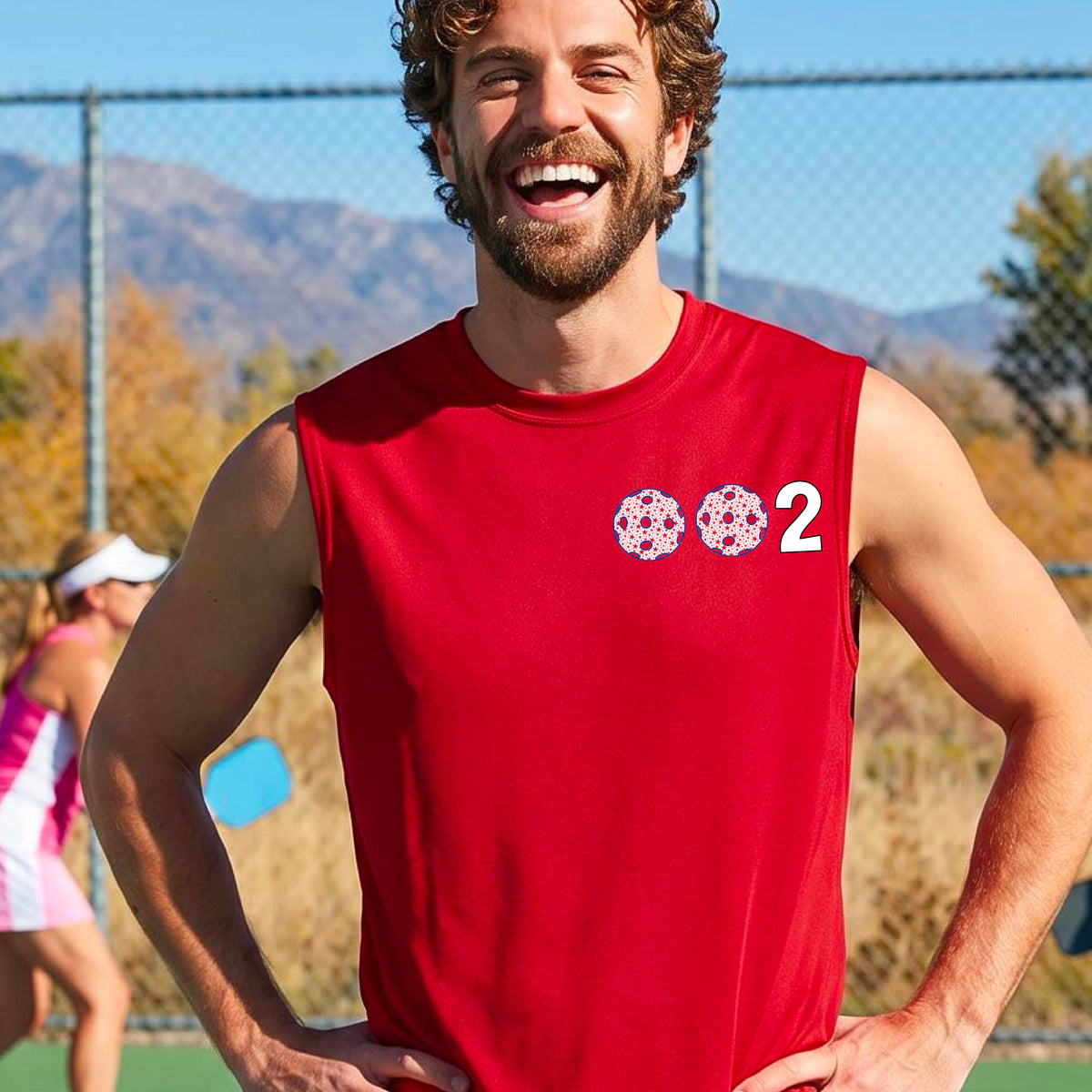 Men’s Pickleball Performance Shirt – Moisture-Wicking Athletic Top - Custom Sleeveless