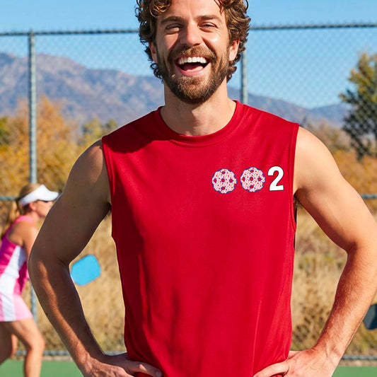 Men’s Pickleball Performance Shirt – Moisture-Wicking Athletic Top - Custom Sleeveless